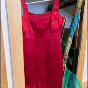 Dress Barn lined, sleeveless holiday dress freshly dry cleaned. Size 12
